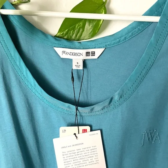 NWT J.W. Anderson Uniqlo Color-block Zig-zag Tiered Dress - Picture 7 of 9